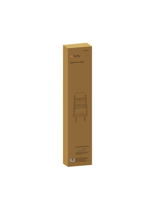 Kids Wooden Bookcase White