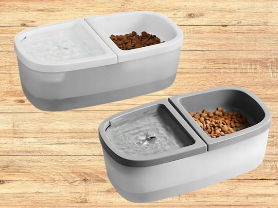 Verk Group Automatic Waterer / Fountain for Dog & Cat 2x 2.5lt 30.5cm in White Color