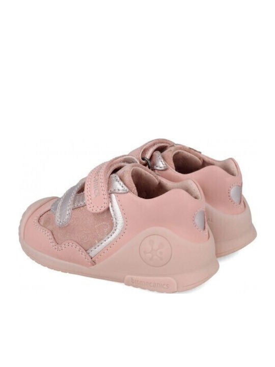 Παιδικά Sneakers Ανατομικά με Σκρατς Ροζ