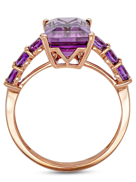 Diamond Group Damen Ring mit Diamant aus Roségold 18K