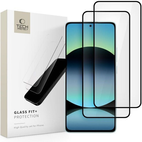 Tech-Protect Fit+ Tempered Glass 2τμχ Μαύρο (Xiaomi Poco F7 5G)