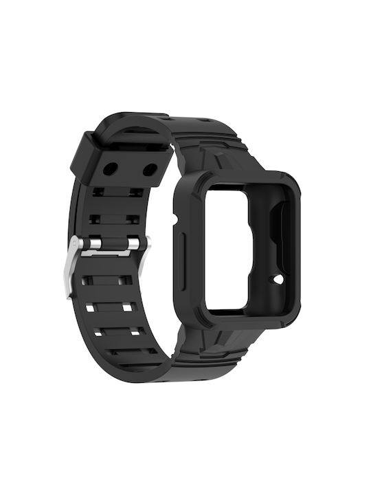 Armband Silikon Schwarz (Redmi Watch 2 LiteRealme Watch 2)