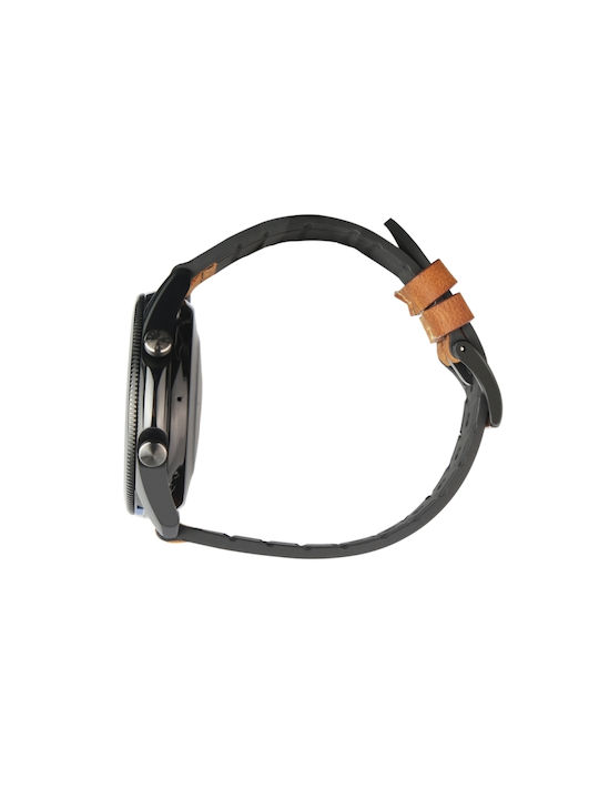 Strap Leather Brown (Galaxy Watch 42mmForerunner 55/245/645 / Vivoactive 3/5/HR / Venu Sq 2Huawei Watch GT2 / GT3 (42mm) / GT3 Pro (43mm)Amazfit GTS 2 / GTS 2 Mini / GTS 2e)