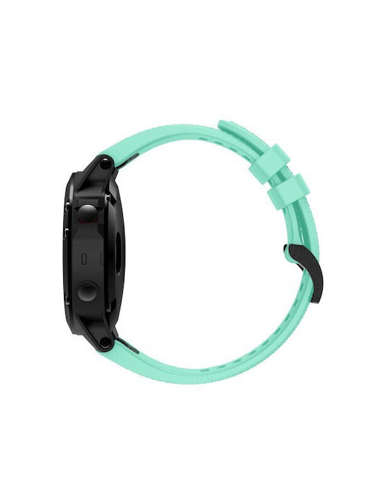 Buckle Armband Silikon Cyan (Garmin Fenix 5/5 Plus/6/6 Pro/7/935/945)