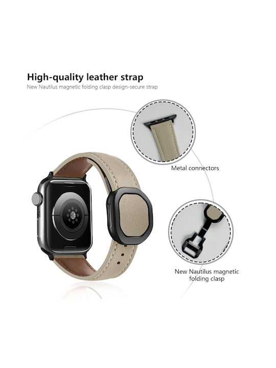 Kalebol Λουράκι Μπεζ (Apple Watch 38/40/41/42mm) Kalebol Λουράκι Μπεζ (Apple Watch 38/40/41/42mm)
