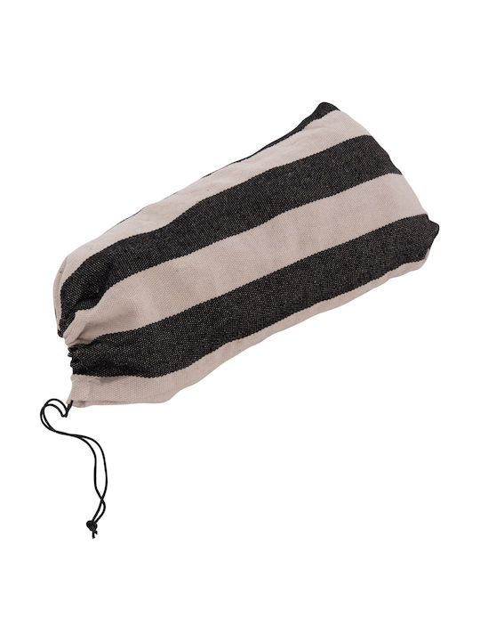 Single Hammock with Stand Gray 265x93cm