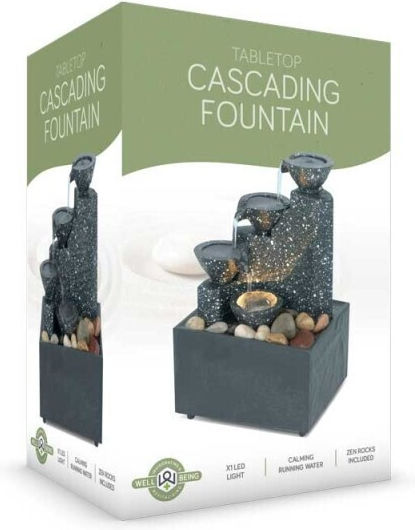 The Source Set Fountain with Light 17.5x12x9.5cm 93493