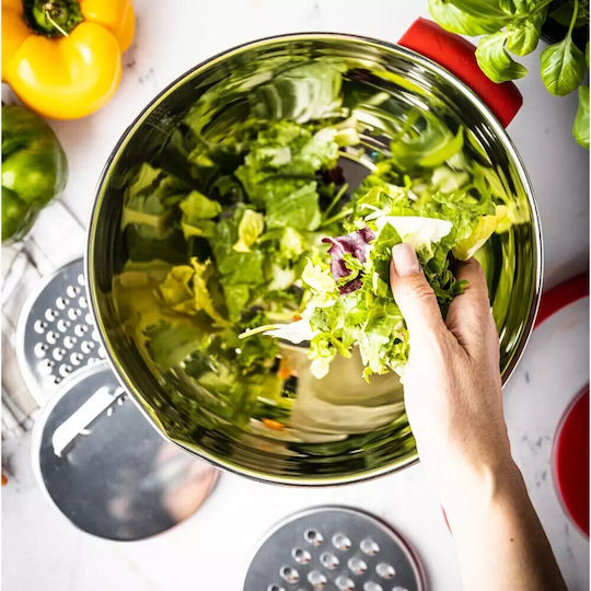 KING Hoff Stainless Steel Mixing Bowl Capacity 5lt with Diameter 24cm and Height 14cm.