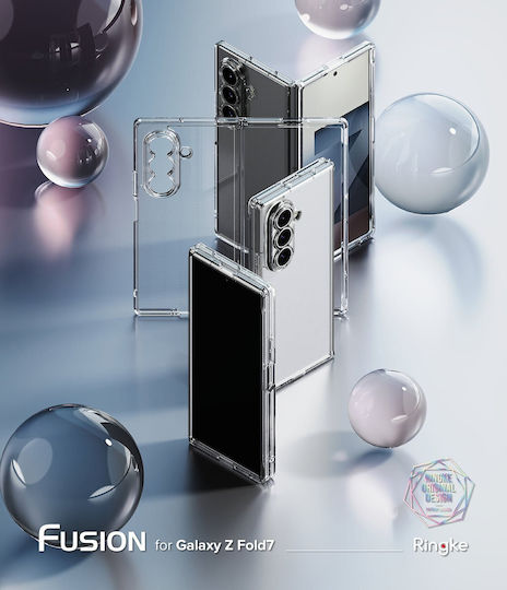 Ringke Umschlag Rückseite Kunststoff / Silikon mit Band Transparent (Samsung Galaxy Z Fold 7)