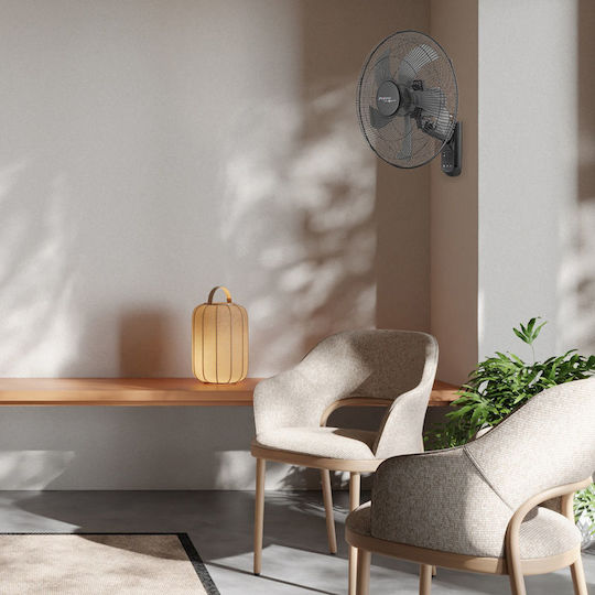 Primo 15833R Wall Fan 65W Diameter 45cm with Remote Control White