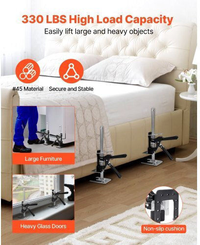 Vevor Labor Saving Arm Jack 2 Pcs 150kg Bearing Capacity Lifting To 180mm Black