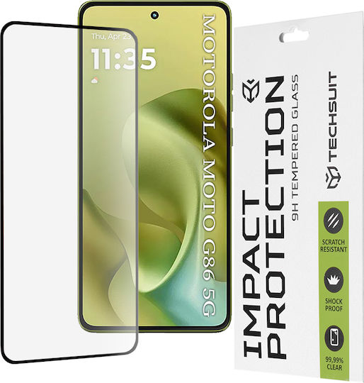 Techsuit 0.33mm Full Glue Full Face Tempered Glass (Motorola Moto G86 - Techsuit)