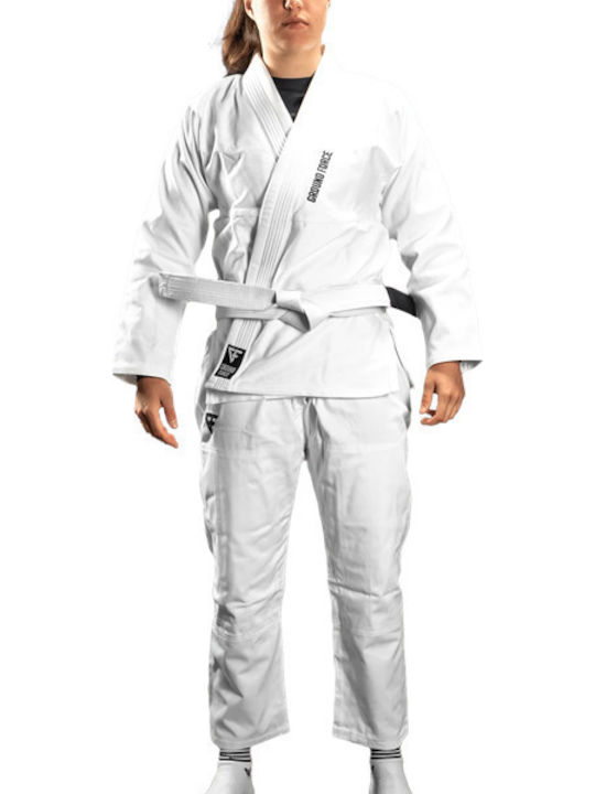Ground Force Γυναικεία Στολή Jiu Jitsu Λευκή