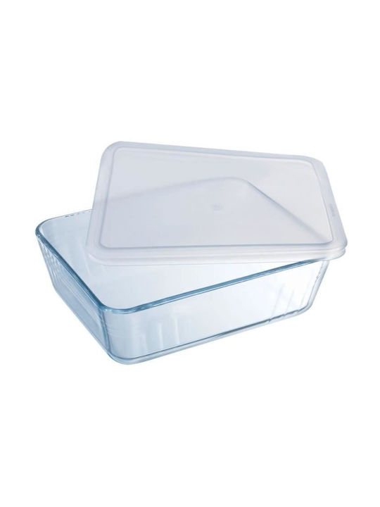 Pyrex C&F Lunchbox Glas Weiß Geeignet für die Mikrowelle 800ml 1Stück