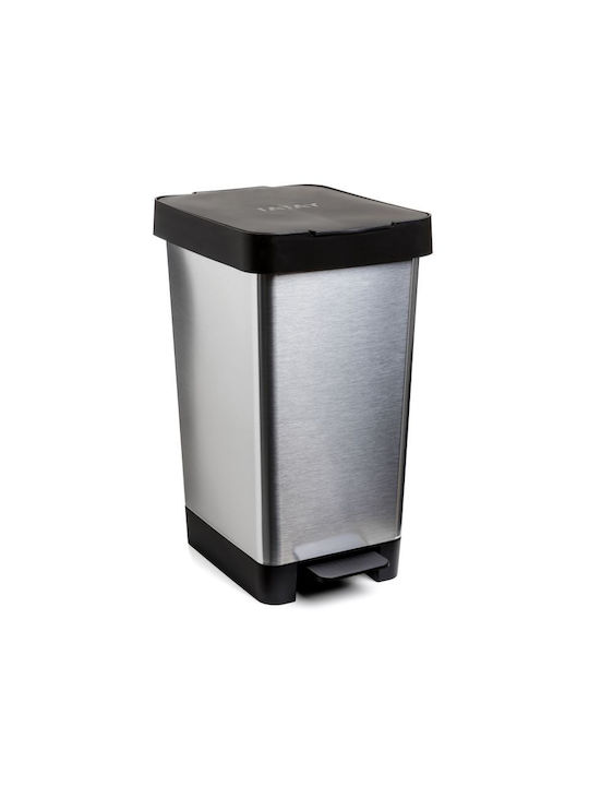 Tatay Waste Bin Waste Plastic with Pedal Gray 25lt 1pcs