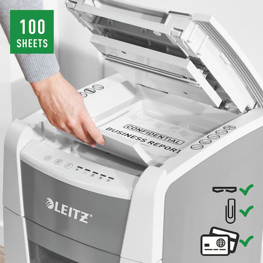 Leitz Iq Micro Cut 100-Sheet Paper Shredder