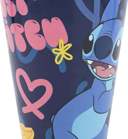Stor Stitch Palms Glas Wasser aus Plastik 430ml