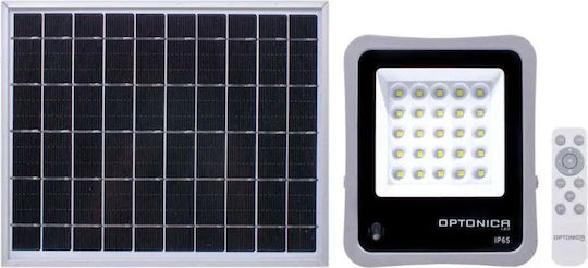 Optonica Αδιάβροχος Слънчев LED Προβολέας 6W Студено бяло 6000К με Τηλεχειριστήριο IP65