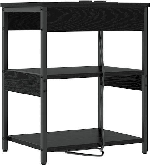Noptiere Lemnoase Black oak 2buc 41x31x51cm