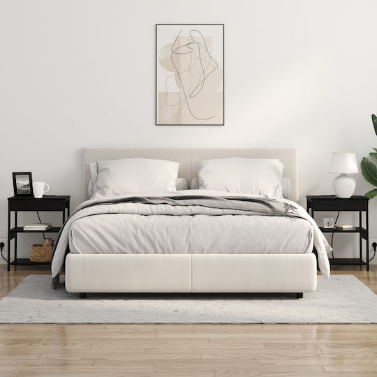 Noptiere Lemnoase Black oak 2buc 41x31x51cm