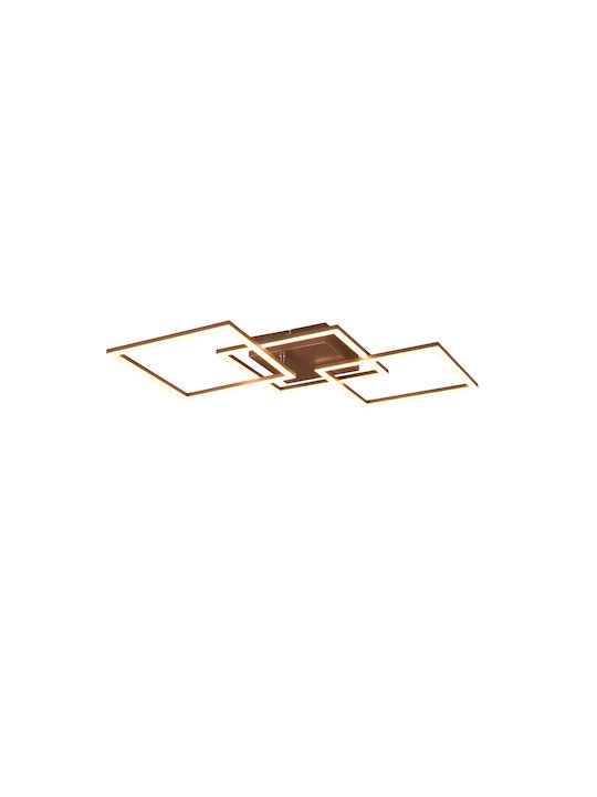Trio Lighting Plafonieră de Tavan 44.6buc Maro cu LED Integrat