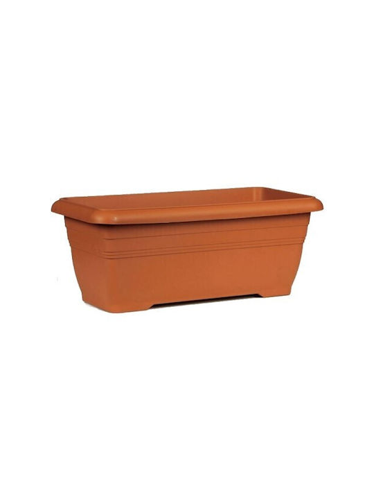 Viomes Ζαρντινιέρα Πλαστική Terracotta 60x33x26εκ.