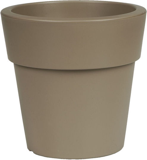 Viomes Linea Pot Plastic Taupe 50x50x46cm.