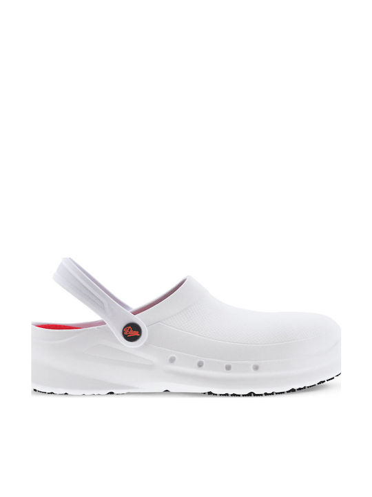 Dian Clogs White & Red