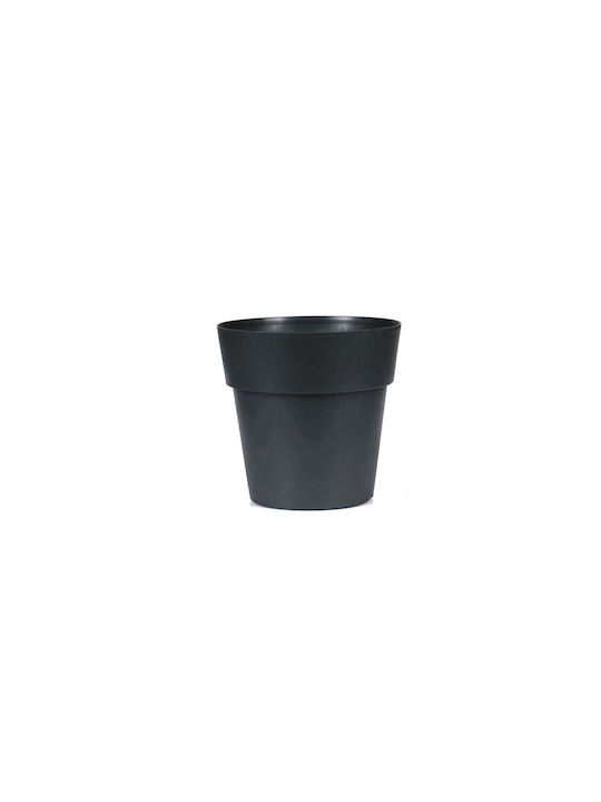 Viomes Linea Pot Plastic Charcoal 13x13x13cm.