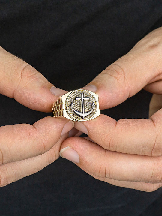 Kiriakos Gofas Мъжки Пръстен от Злато 14K