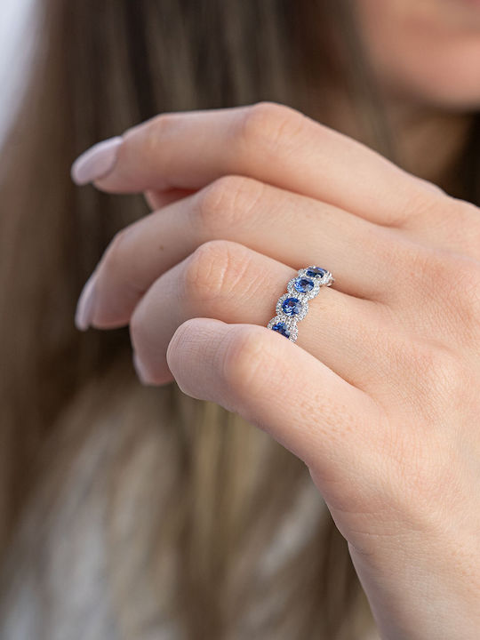 Kiriakos Gofas Damen Ring mit Diamant aus Weißgold 18K