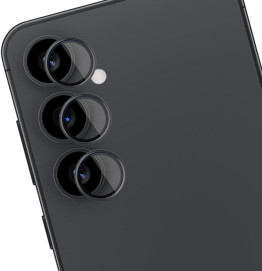 3MK Kameraschutz Gehärtetes Glas Black für das Samsung Galaxy S25