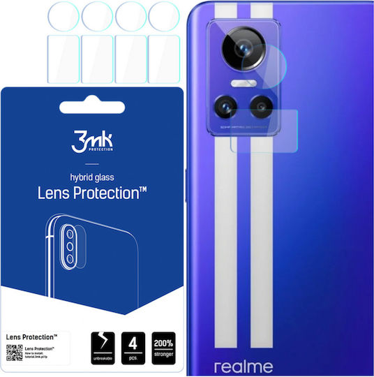 3MK Протектор за обектив Flexible Glass 4τμχ Протектор за камера Закалено стъкло Transparent за Realme GT Neo 3