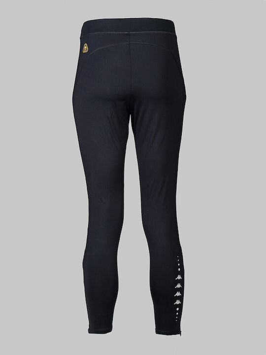Kappa Kombat Run Foglio Men's Sports Long Leggings Black