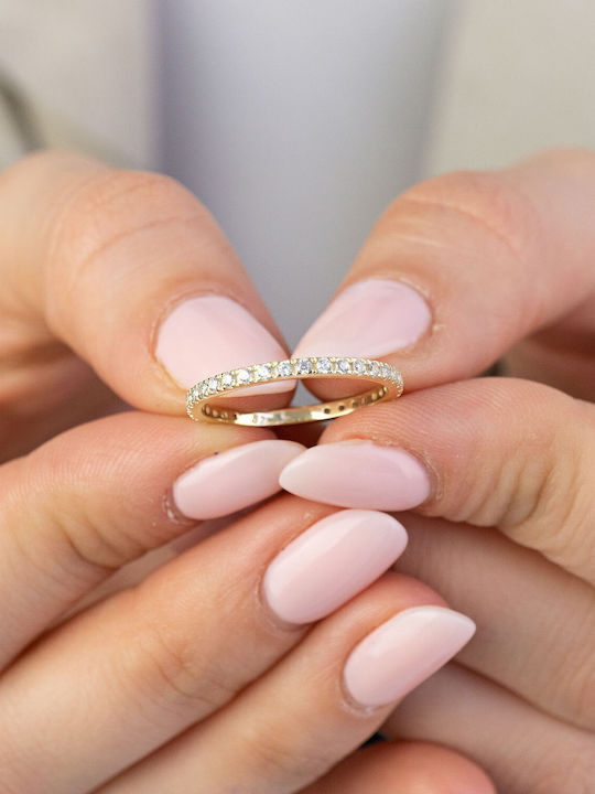 Kiriakos Gofas Дамски Пръстен с Камъни от Злато 14K