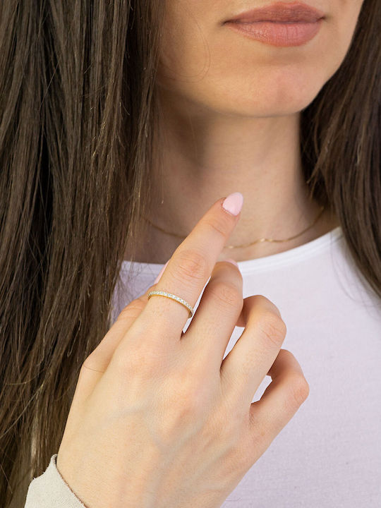 Kiriakos Gofas Дамски Пръстен с Камъни от Злато 14K