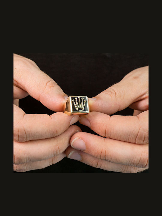 Kiriakos Gofas Herren Ring aus Gold 9K