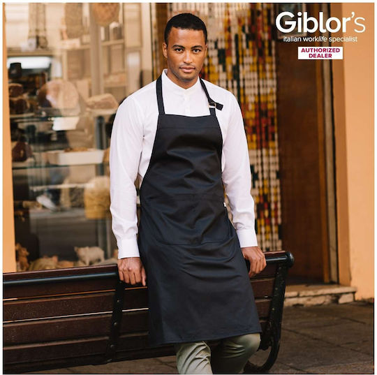Giblor's Șorț Barista / Barman Corp întreg Zante Negru