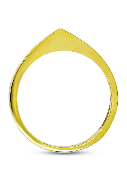 Kiriakos Gofas Ring with Stones made of Gold 14K