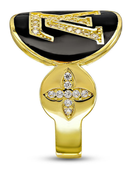 Kiriakos Gofas Set Rings with Stones made of Gold 14K