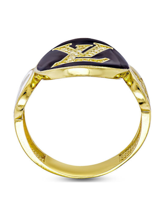 Kiriakos Gofas Set Rings with Stones made of Gold 14K