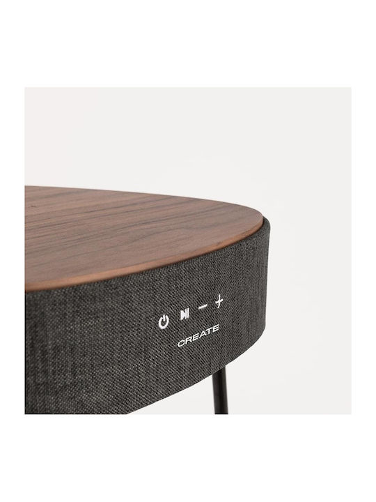 Round Side Table Wooden Wenge 42.2x20x43.9 cm