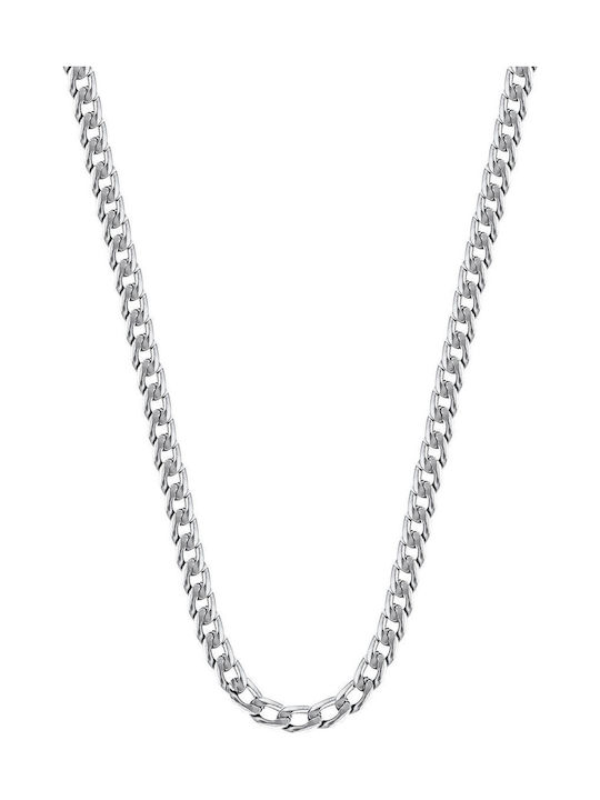 Kiriakos Gofas Chain Neck made of Steel Thin Thickness 2.2mm