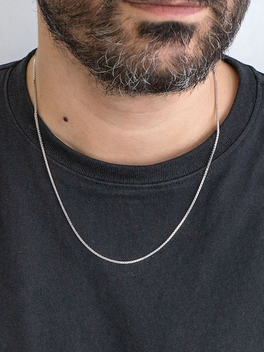 Kiriakos Gofas Silver Chain Neck Thin Thickness 1.6mm