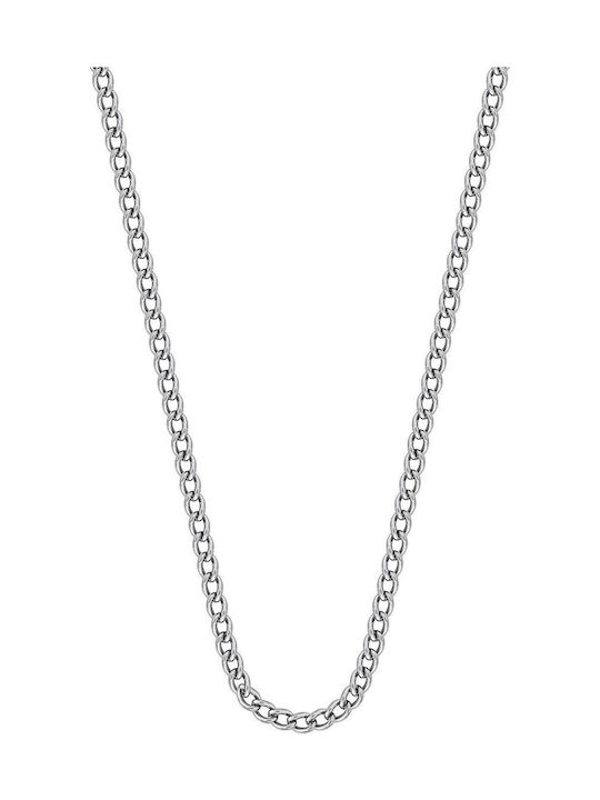 Kiriakos Gofas Chain Neck made of Steel Thin Thickness 2.8mm