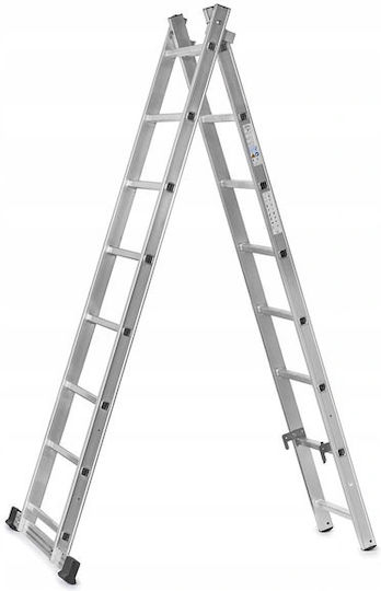 AWTools Πολυμορφική Σκάλα Αλουμινίου 2x7 με Μέγιστο Ύψος 2.98m