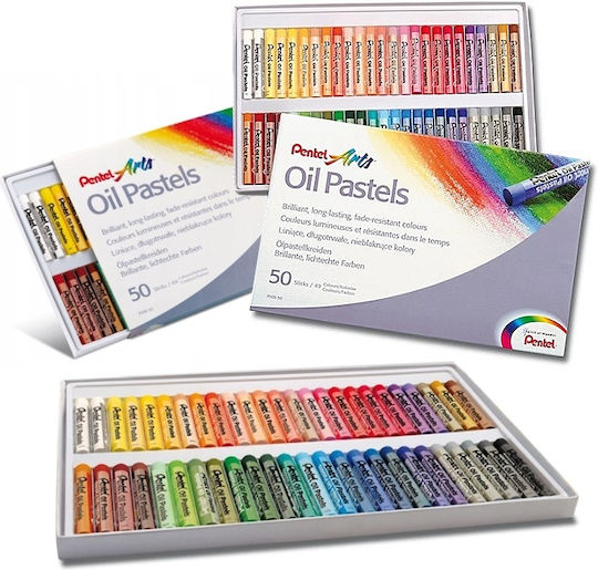 Pentel Oil Pastels Arts Oil Pastels 50colours PHN50