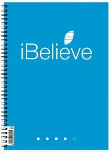 A&G Paper Spirala Caiet Cu dungi A4 30 Foi Inotes Negru 1buc