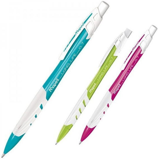 Maped Long Life Creion mecanic 0.7mm cu Radiera Roz