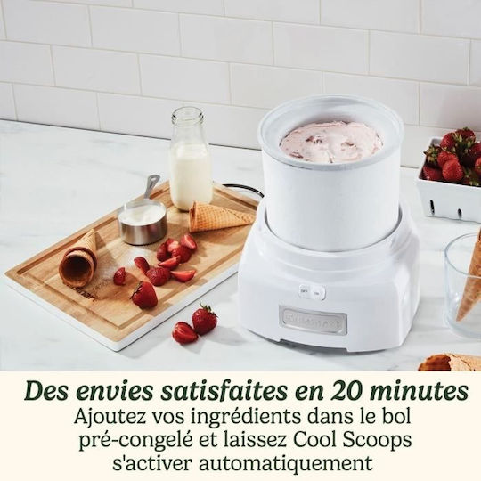 Cuisinart Παγωτομηχανή Λευκή